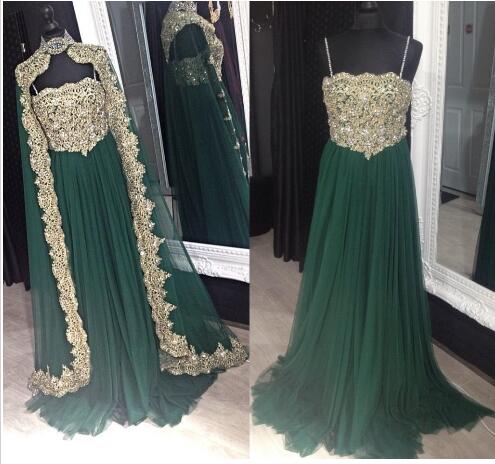 green and gold prom