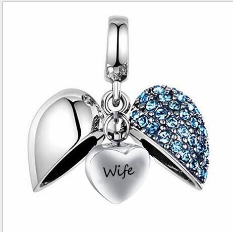 Unique Call Heart Urn Funeral Ashes Wife Cremation Necklace Fashion Jewelry Accessorues