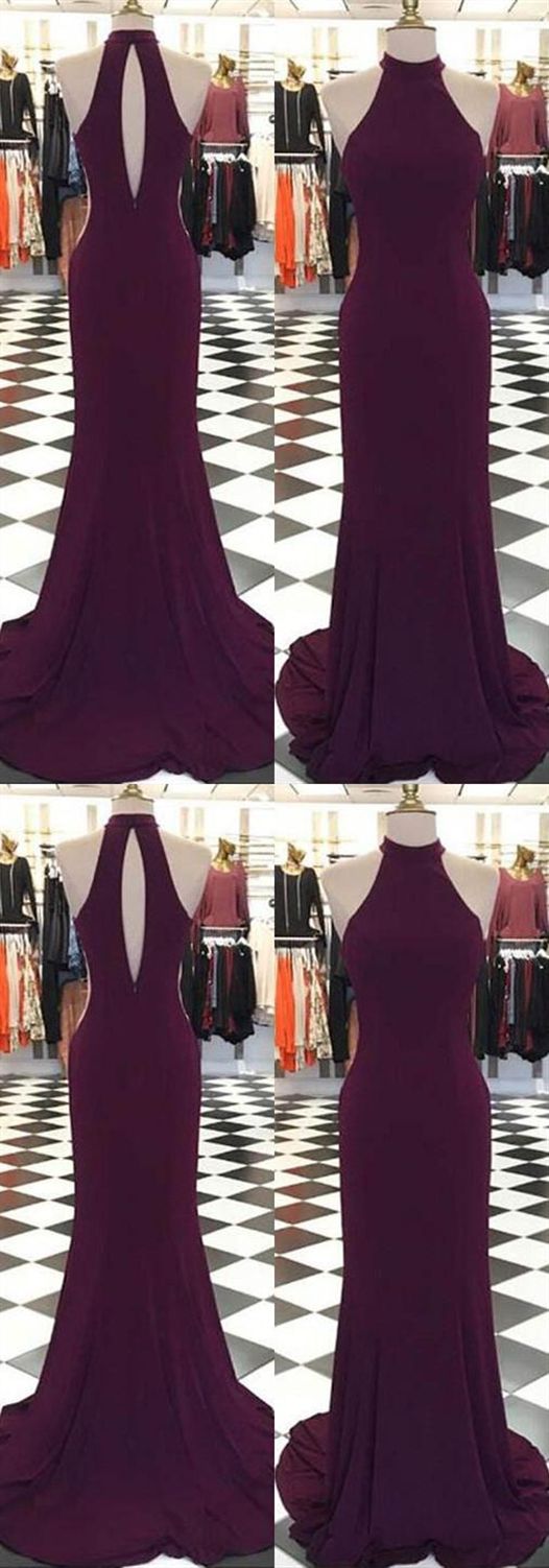 Off Shoulder Halter Neck Long Prom Dress Mermaid Women Pageant Party Gowns , Custom Made Mermaid Evening Dress.