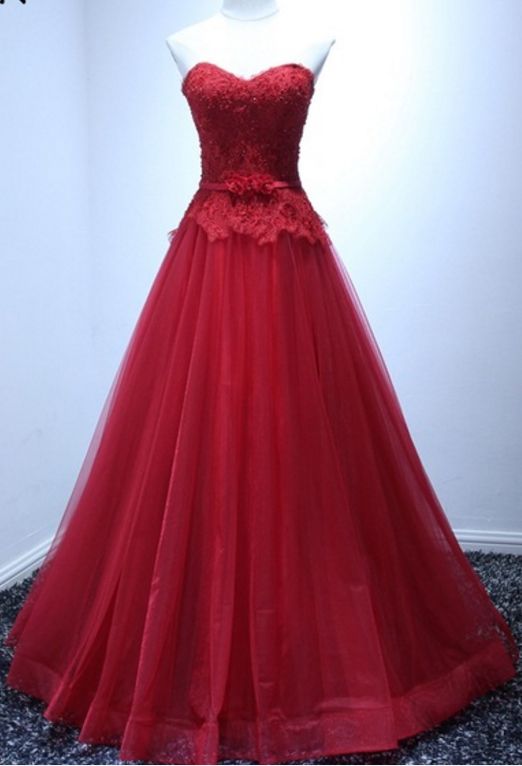 Sexy A Line Lace Beaded Long Prom Dresses With Appliqued Elegant Floor Length Formal Evening Dress, Prom Gowns