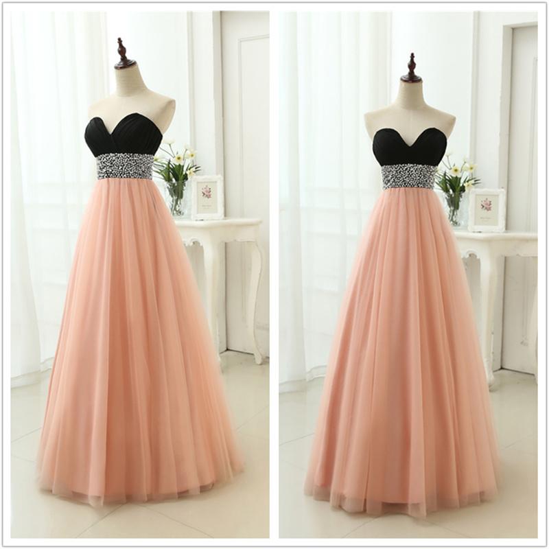 Off Shoulder Beaded Long Prom Dress Sweetheart Tulle Formal Evening Dress Plus Size Women Party Gowns 2019