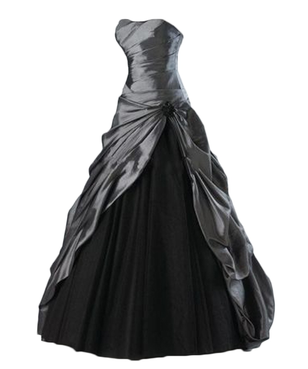 Elegant Long Prom Dress Tulle Taffeta Ball Gown Party Formal Dress,sexy Gray Tulle Prom Dresses, Wedding Guest Gowns