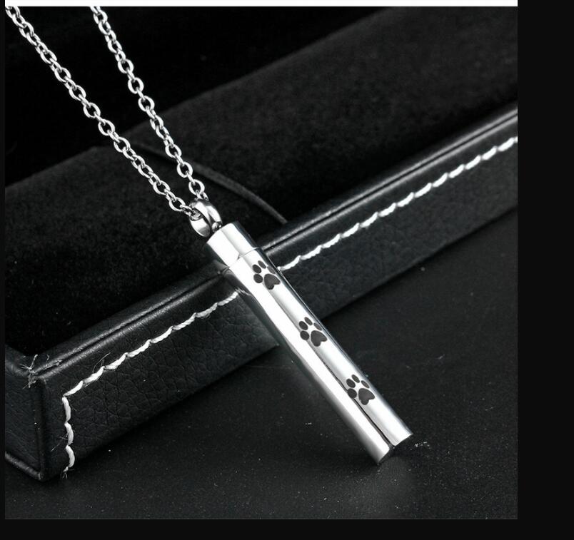 Bullet Pendant Necklace For Christian Cremation Ash Necklace Keepsake Urn Memorial Jewelry Pets