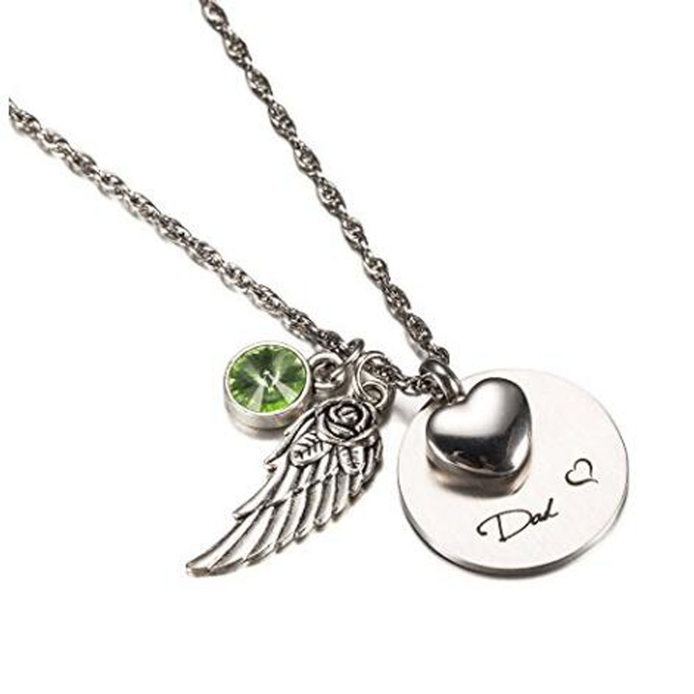 Unique Call Heart Urn Funeral Ashes Cremation Necklace Fashion Jewelry Accessorues