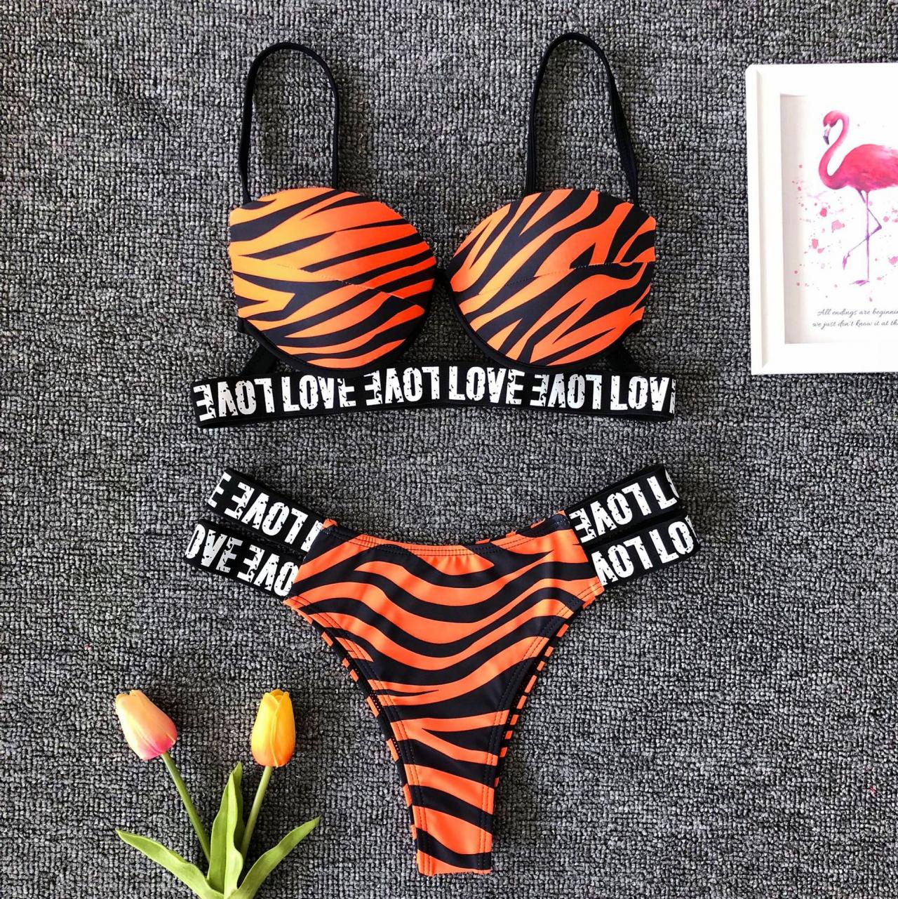 Fashion Twi Pieces Leopard Print Women Bikini , Summer Bikini ,sexy Bikini