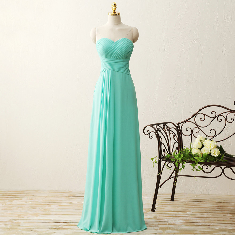 Mint Green Chiffon Ruched Long Bridesmaid Dress Off Shoulder Maid Of Honor Gowns Custom Made Prom Party Gowns 2020