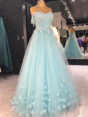 Sexy A Line Light Green Tulle Lace Prom Dresses 2020 Sweetheart Formal Evening Dress, Long Prom Gowns