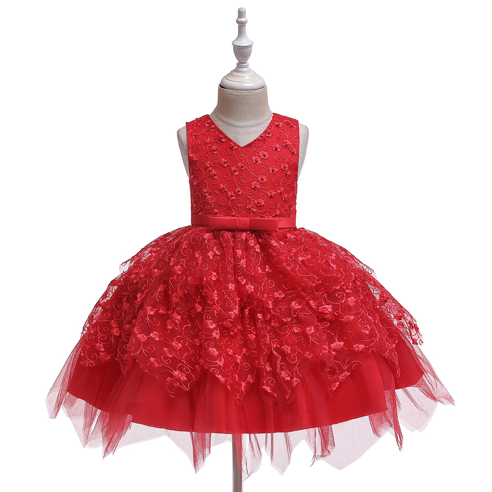 Sexy Red Ball Gown Flower Girls Dresses Women Party Gowns ,strapless ...