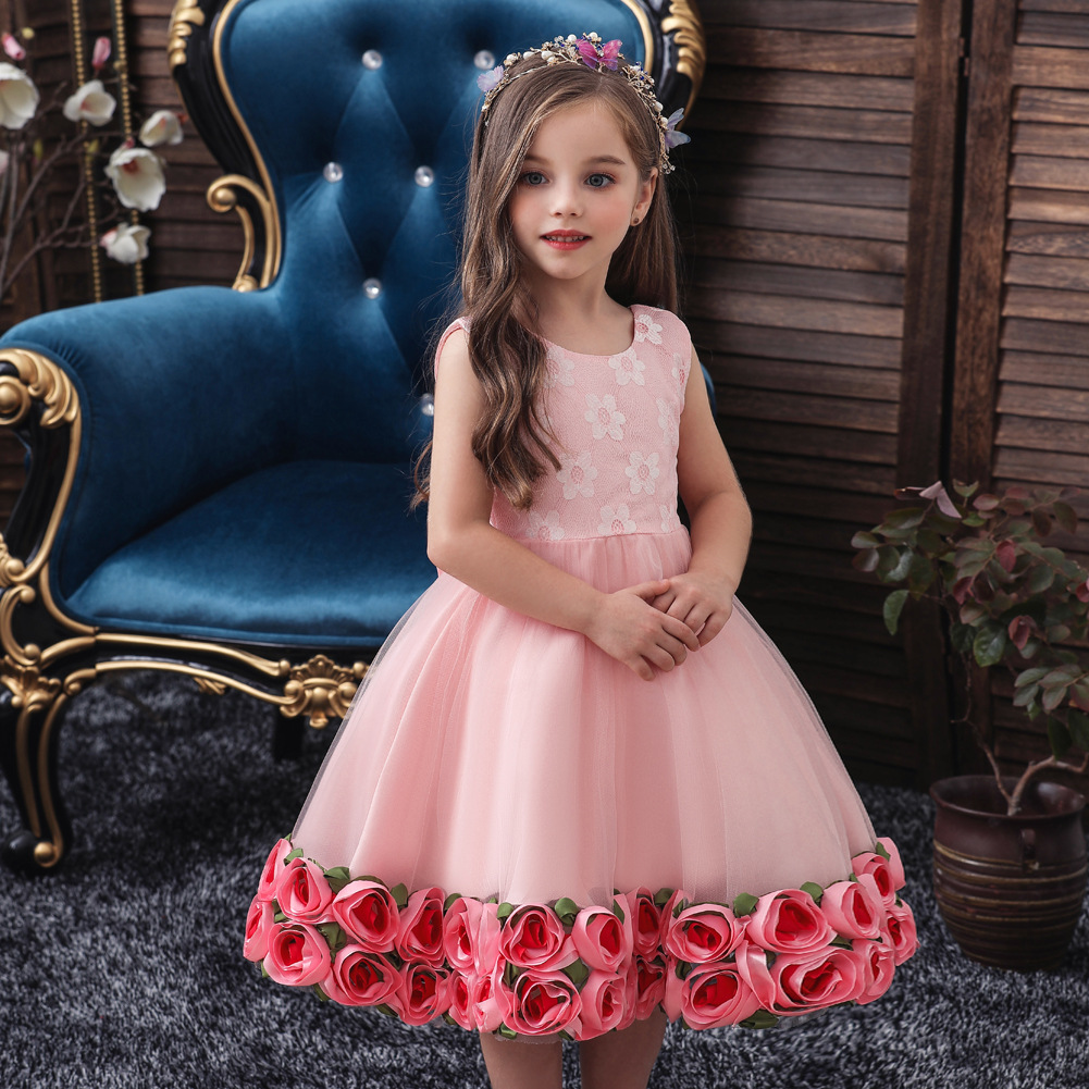 Sexy A Line Flower Girls Dresses Women Party Gowns Strapless Formal Girls Prom Gowns Wedding