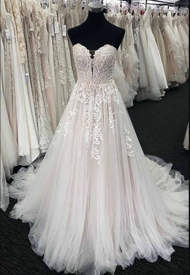 China Lace Country Wedding Dresses A Line Women Party Gowns With Appliqued