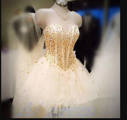 Sweet 16 Prom Dress With Beaded Sexy Ball Gown Prom Party Gowns , Homecoming Party Gowns ,