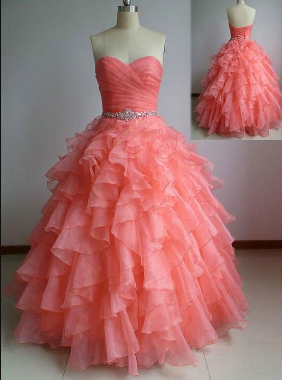 Organza A Line Quinceanera Dresses Custom Made Women Party Gowns Beaded,sweet 16 Prom Gowns 2020