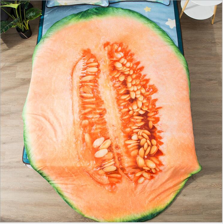 Couple Quilt:67'x 92'Anime Thin Quilts Cantaloupe Throw Blanket 3D Print Cute Bedding Comforter Light Quilt Washable