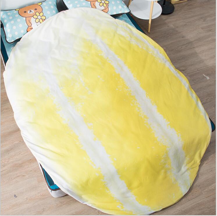 Kids Quilt:31"x45" Anime Thin Quilt Muskmelon Throw Blanket 3d Print Cute Bedding Comforter Light Quilt Washable