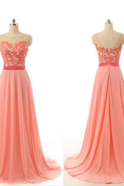 Long Prom Dress, Lace Prom Dress, Chiffon Prom Dress, Prom Dress, Formal Prom Dress, Popular Prom Dress, Prom Dress, Modest Prom Dress