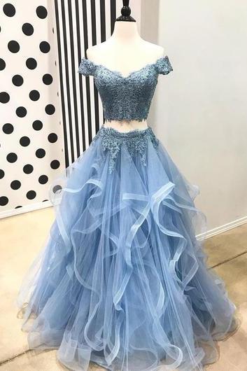 Two Pieces Prom Dresses 2018 Custom Made Wedding Women Party Gowns ,2 Pieces Cocktail Gowns , Prom Dresses, Long Pageant Gowns