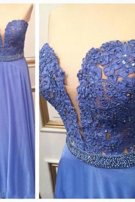 Custom Made High Quality A-Line Prom Dress,Charming Prom Gowns,Chiffon Graduation Dress,Sweetheart Evening Dress,Beading Lace Evening Dress,Noble Prom Dress,Hot Sale Formal Dress,2018 Beaded Long Women Gowns ,Plus Size Women Gowns 