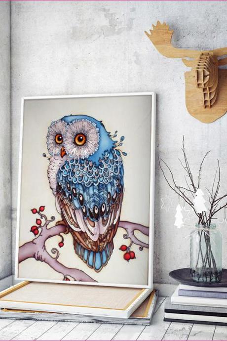 2018 Embroidery Animal Owl 5d Diamond Painting ,lovely Diamond Painting Cross Stitch 3d ,beauty Painting ,chistmas Gift , Diamond Painting