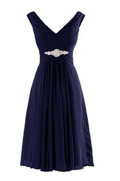 Navy Blue Short Bridesmaid Dresses Off Shoulder Mini Prom Dress Women&amp;#039;s Mini Homecoming Dress , Wedding Bridesmaids Dress ., Short