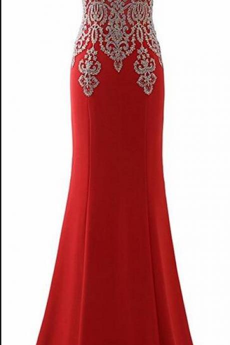 Red Halter Mermaid Prom Dresses Plus Size Formal Prom Dress Gold Lace Evening Dress Floor Length Women Party Gowns ,women Pageant Gowns