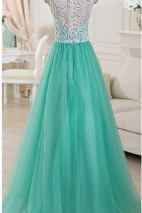With Lace Top,prom Dresses Long,mint Tulle Prom Dresses,prom Dresses Plus Size,a-line Prom Dresses，plus Size Long Evening Dresses