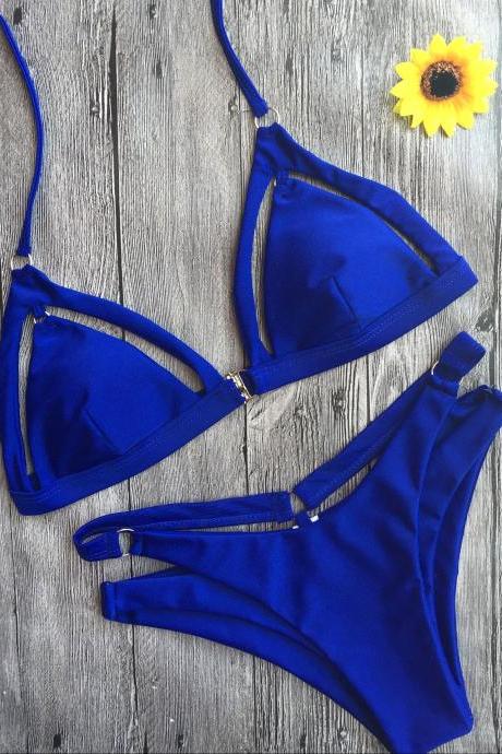 Royal Blue Bikin ,sexy Women Swimwear
