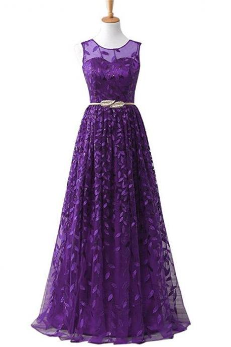 Off Shoulder Purple Long Bridesmaid Dress Sexy Scoop Formal Party Gowns ,plus Size Women Party Gowns