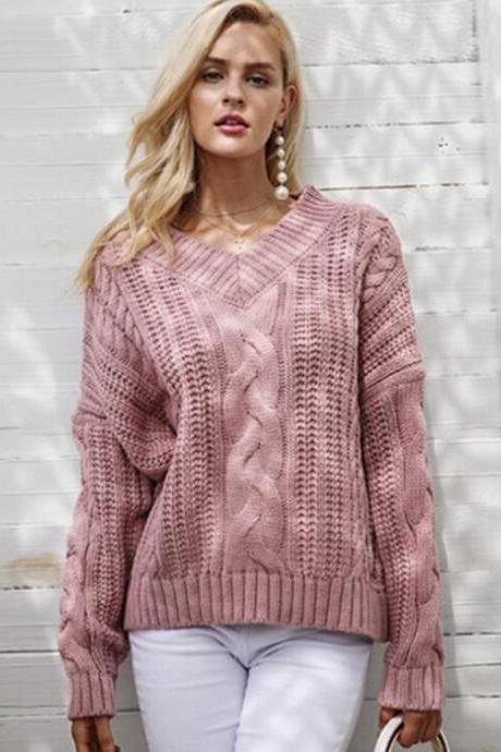 Women Autumn Sweather Long Sleeve Sweater Pullover Knit Sweater,Boycon Sweater ，Long Sleeve Sweater Knitted Winter Jumper,,loose Sweater 
