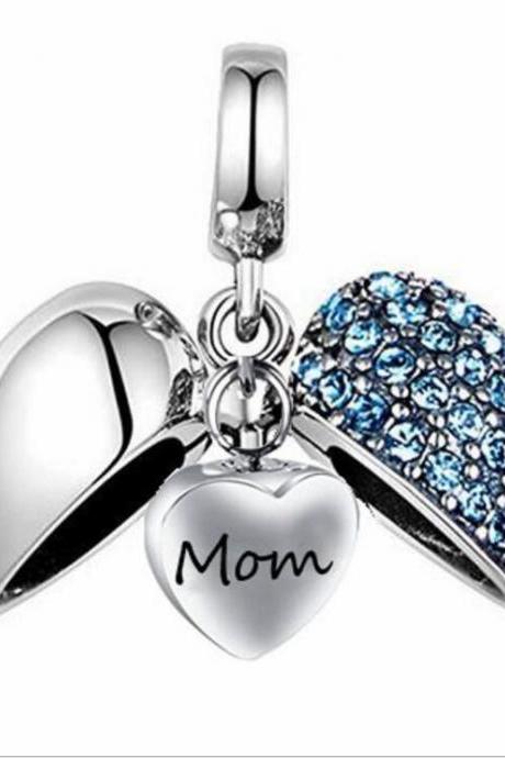 Unique Call Heart Urn Funeral Ashes Mom Cremation Necklace Fashion Jewelry Accessorues