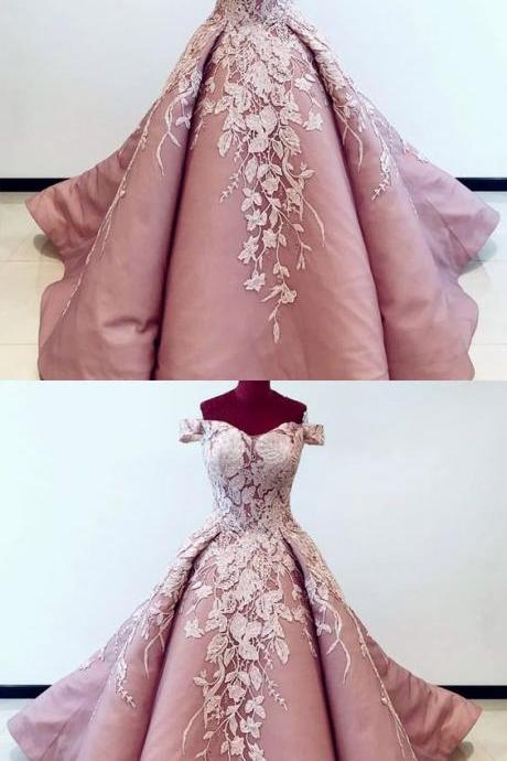Stunning Sweet Strapless Ball Gown Long Prom Dress ,2019 Custom Made Pricess Quinceanera Dress