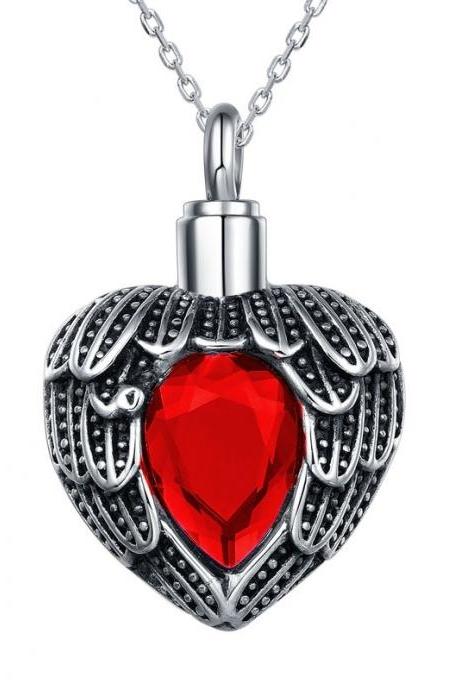 Hold Heart Urn Cremation Jewelry Blue Rhinestone Urn Pendant For Pet/human Ashes Cremation Urn Ashes Holder