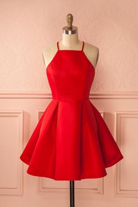 Red Short Homecoming Dress, Off Shoulder Short Prom Party Dress, Mini Cocktail Gowns ,Above Length Homecoming Party Gowns 