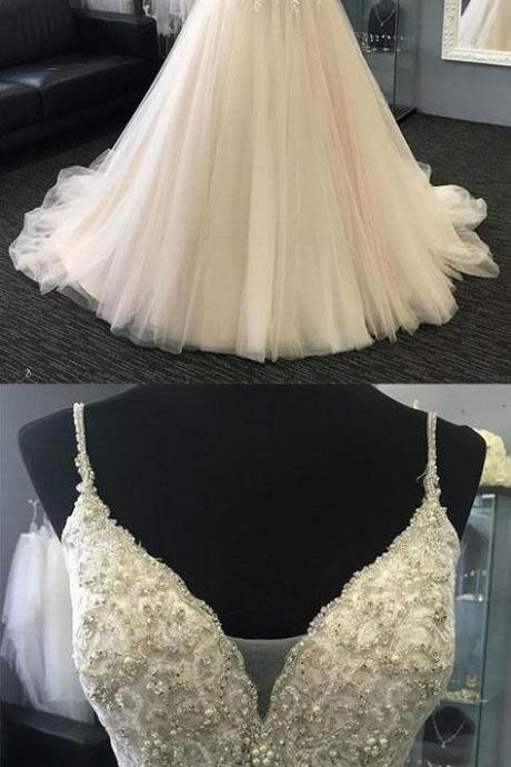 New Arrival Light Champagne Lace Prom Dress With Appliqued Beaded Custom Made Women Party Gowns A Line Evening Dress 