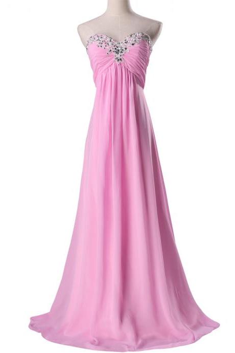 Sexy A Line Purple Beaded Ruffle Long Prom Dress Custom Made Sweet Bridesmaid Dress ,Cheap Women Prom Gowns .
