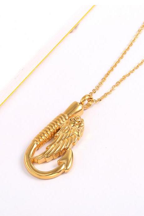 Fashion Silver Cremation Urns Necklace Ashes Holder Memorial Jewelry Keepsakes Funeral Accessories Gold
