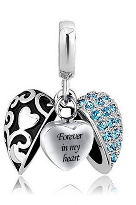 Unique Call Heart Urn Funeral Ashes Cremation Necklace Fashion Jewelry Accessorues Forevery In My Heart