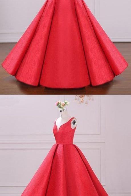 Red Sain Ball Gown Quinceanera Dresses Plus Size Women Quinceanera Gowns , Sweet 15 Prom Dress