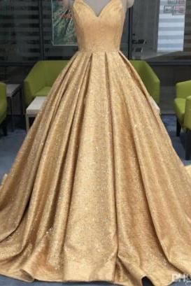 Off Shoulder Gold Sequin A Line Quinceanera Dress Women Party Gowns ,sweet 16 Quinceanera Gowns 2020