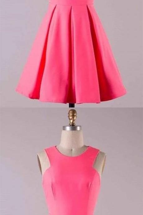 Scoop Neck Short Homecoming Dress, Short Prom Party Gowns ,short Bridesmaid Dress