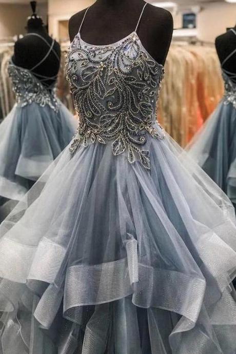 Custom Made Beaded Corset Ball Gown Quinceanera Party Dresses2020 Women Party Gowns Prom Party Gowns