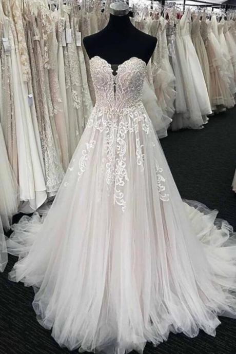Cheap China Lace Country Wedding Dresses A Line Women Party Gowns With Appliqued 