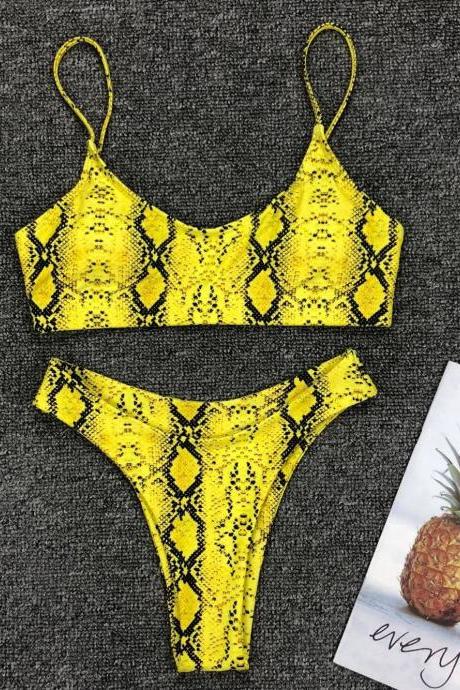 Fashion Two Pieces Print Women Bikini ,Cheap Summer Bikini ,Sexy Bikini ,Black Bikini 2020