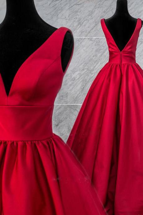 Off Shoulder Red Satin Ball Gown Prom Dresses Custom Made Women Party Gowns ,sexy Pricess Quinceanera Dress