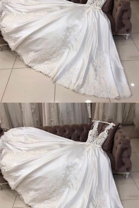 White Lace Prom Dress Custom Made A Line Women Party Gowns Plus Size Formal Evening Dress 2020