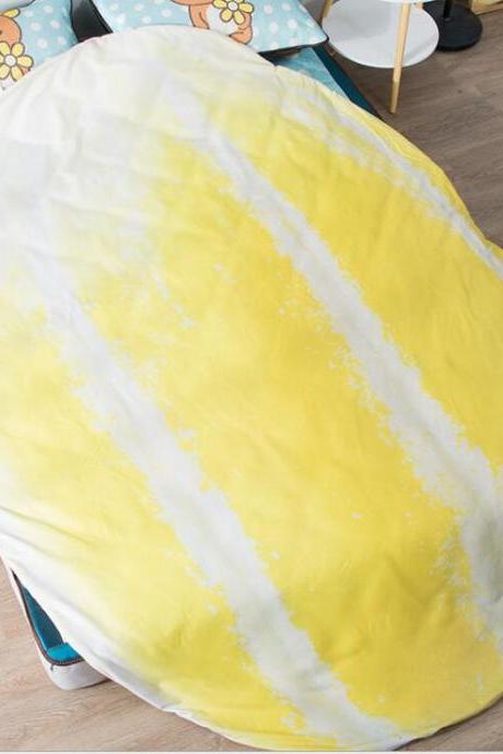  Kids Quilt:31'x45' Anime Thin Quilt muskmelon Throw Blanket 3D Print Cute Bedding Comforter Light Quilt Washable