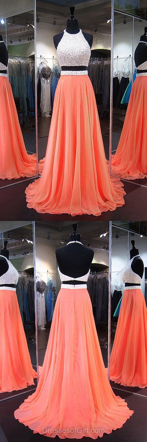 Popular red two pieces beaded unique homecoming prom dresses, SF0068